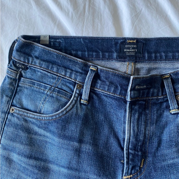 CITIZENS OF HUMANITY Elsa Mid-rise Slim Fit Crop Jeans - 27 - Picture 8 of 8